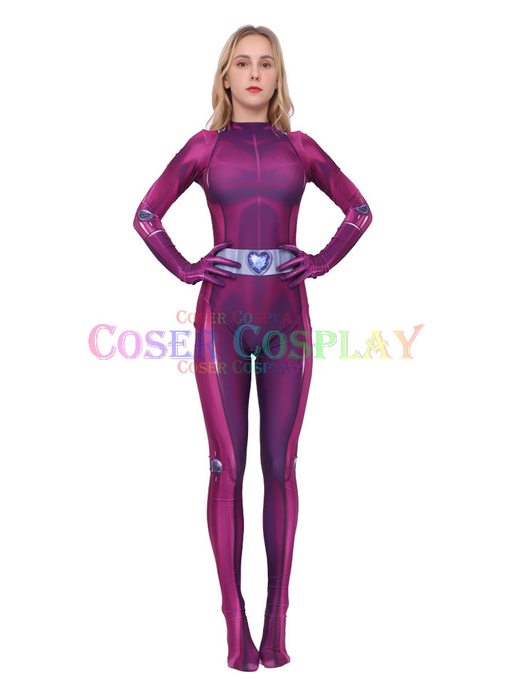Totally Spies Purple Catsuit for Grils Halloween Costume
